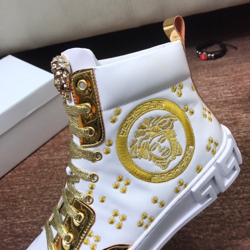 Replica Versace High Tops Shoes For Men #549485 $82.00 USD for Wholesale