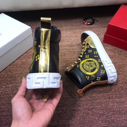 Replica Versace High Tops Shoes For Men #549486 $82.00 USD for Wholesale