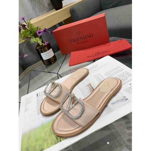 Valentino Slippers For Women #549700 $60.00 USD, Wholesale Replica Valentino Slippers