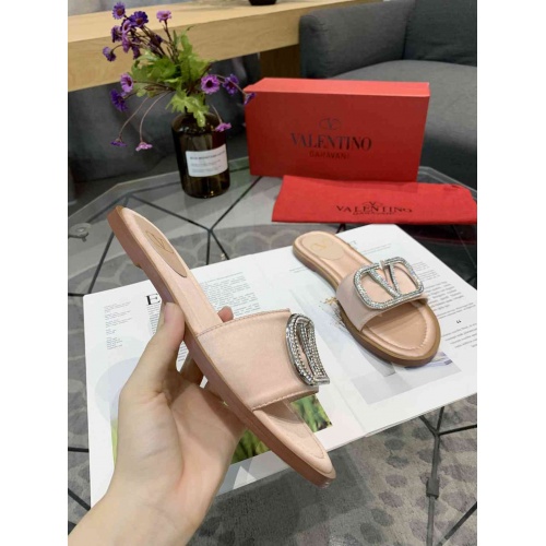 Replica Valentino Slippers For Women #549700 $60.00 USD for Wholesale