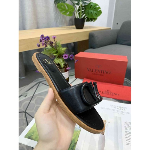 Replica Valentino Slippers For Women #549704 $60.00 USD for Wholesale