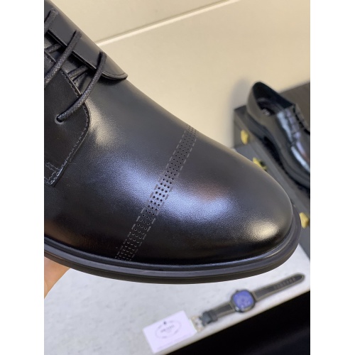Replica Prada Leather Shoes For Men #549756 $80.00 USD for Wholesale