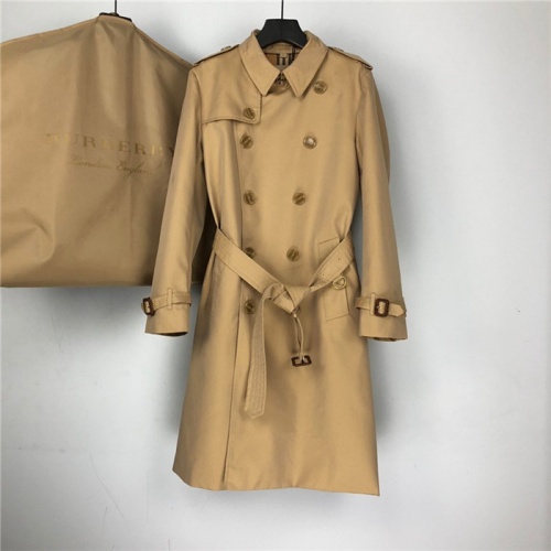 Burberry Windbreaker Jackets Long Sleeved For Women #549769 $163.00 USD, Wholesale Replica Burberry Trench Coat
