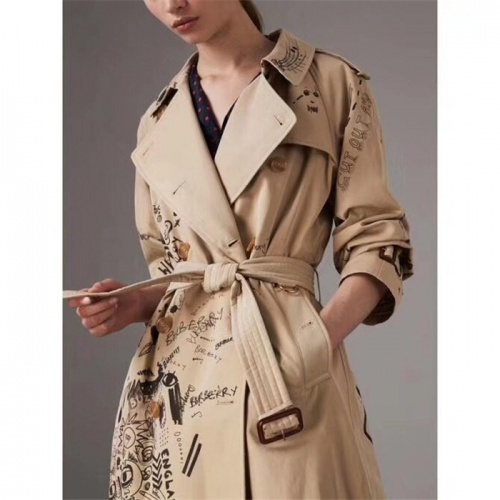 Replica Burberry Windbreaker Jackets Long Sleeved For Women #549794 $202.00 USD for Wholesale