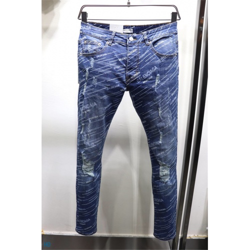 Replica Balenciaga Jeans For Men #549801 $60.00 USD for Wholesale