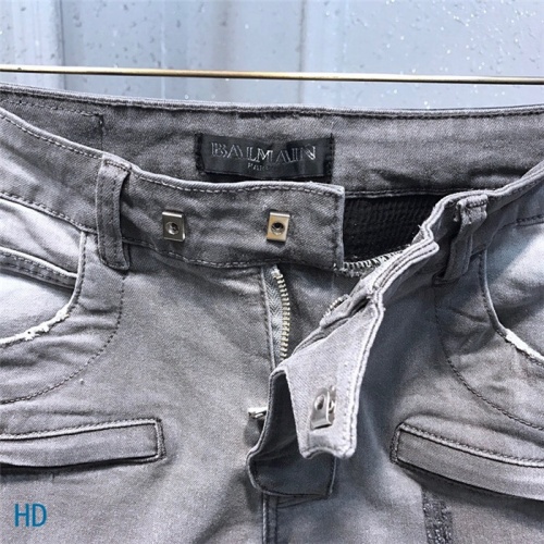 Replica Balmain Jeans For Men #549821 $60.00 USD for Wholesale
