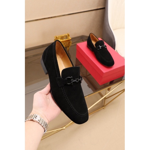 Replica Salvatore Ferragamo Leather Shoes For Men #549882 $80.00 USD for Wholesale