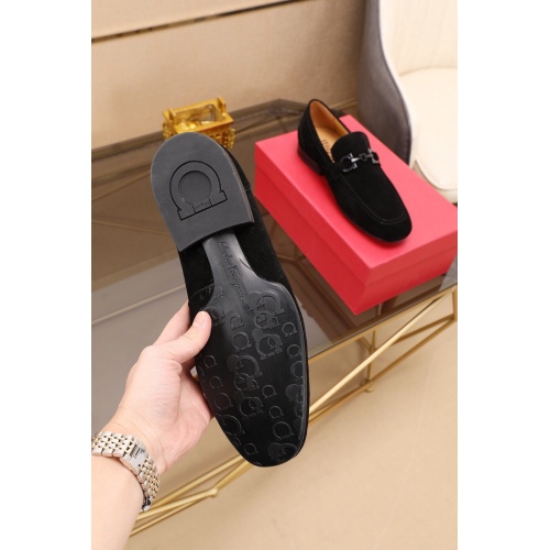 Replica Salvatore Ferragamo Leather Shoes For Men #549882 $80.00 USD for Wholesale