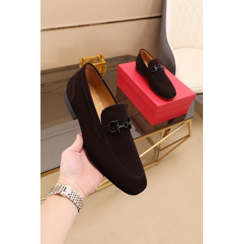 Salvatore Ferragamo Leather Shoes For Men #549883 $80.00 USD, Wholesale Replica Salvatore Ferragamo Leather Shoes