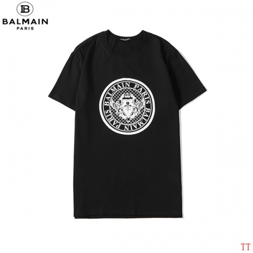 Balmain T-Shirts Short Sleeved For Unisex #549945 $26.00 USD, Wholesale Replica Balmain T-Shirts