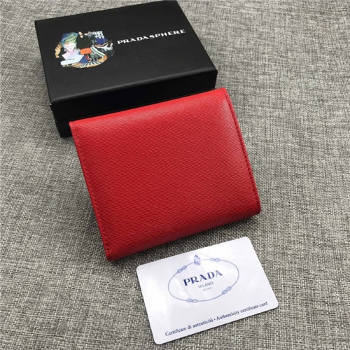 Replica Prada Quality Wallets #550471 $40.00 USD for Wholesale