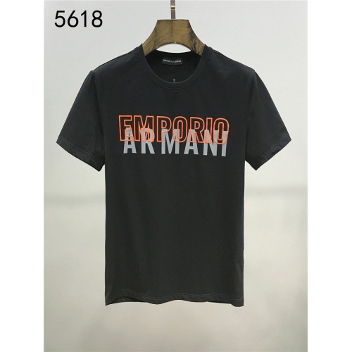 Armani T-Shirts Short Sleeved For Men #550589 $26.00 USD, Wholesale Replica Armani T-Shirts