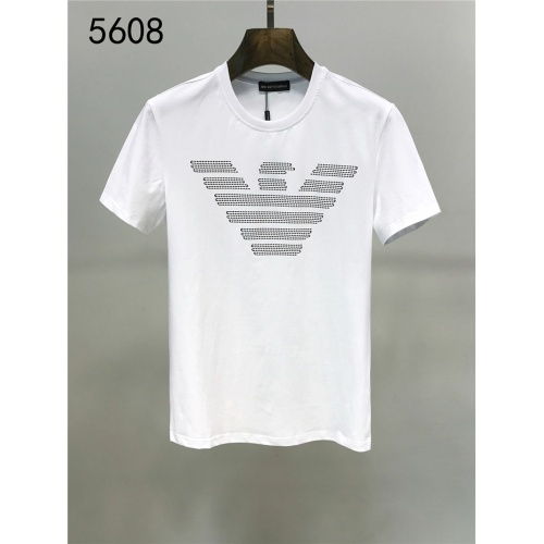 Armani T-Shirts Short Sleeved For Men #550649 $25.00 USD, Wholesale Replica Armani T-Shirts