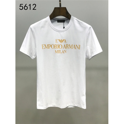 Armani T-Shirts Short Sleeved For Men #550652 $25.00 USD, Wholesale Replica Armani T-Shirts