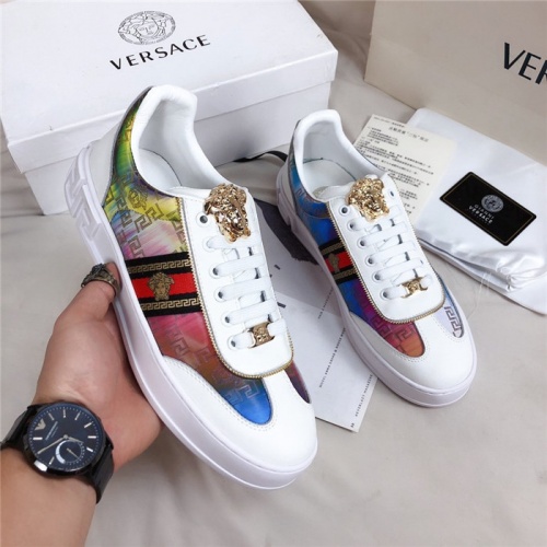 Versace Casual Shoes For Men #550767 $76.00 USD, Wholesale Replica Versace Shoes