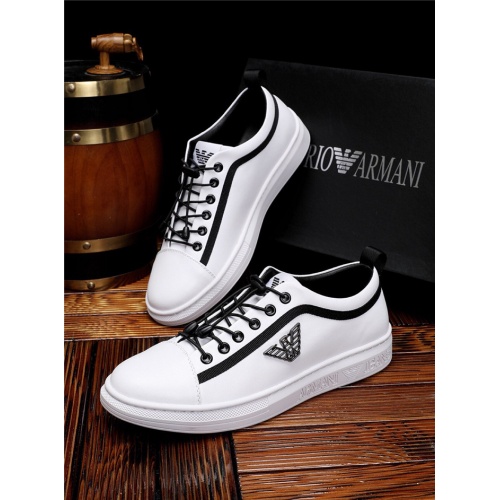 Replica Armani Casual Shoes For Men #552490 $76.00 USD for Wholesale