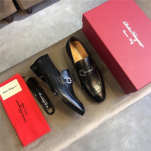 Salvatore Ferragamo Leather Shoes For Men #552528 $96.00 USD, Wholesale Replica Salvatore Ferragamo Leather Shoes