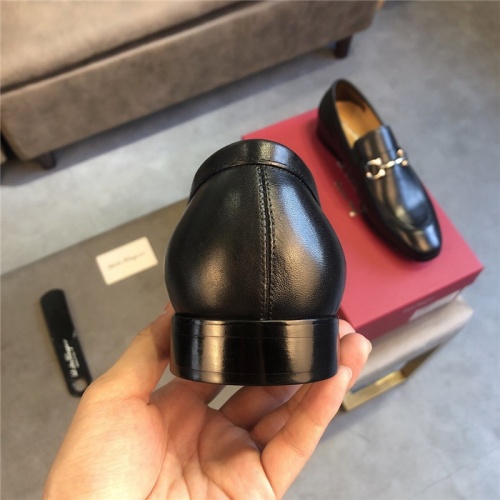 Replica Salvatore Ferragamo Leather Shoes For Men #552528 $96.00 USD for Wholesale