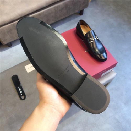 Replica Ferragamo Salvatore FS Leather Shoes For Men #552528 $96.00 USD for Wholesale