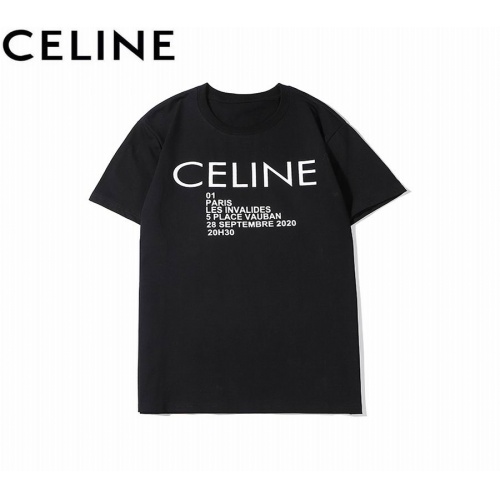 Celine T-Shirts Short Sleeved For Men #552588 $24.00 USD, Wholesale Replica Celine T-Shirts