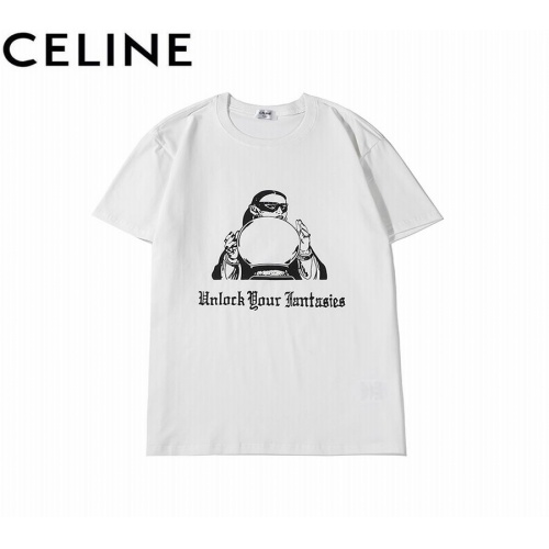 Celine T-Shirts Short Sleeved For Men #552589 $25.00 USD, Wholesale Replica Celine T-Shirts