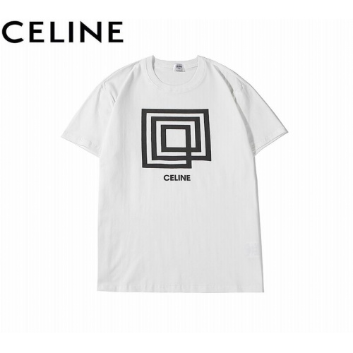Celine T-Shirts Short Sleeved For Men #552591 $24.00 USD, Wholesale Replica Celine T-Shirts