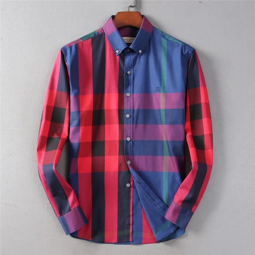 Burberry Shirts Long Sleeved For Men #552929 $40.00 USD, Wholesale Replica Burberry Shirts
