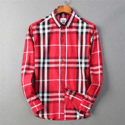 Burberry Shirts Long Sleeved For Men #552940 $40.00 USD, Wholesale Replica Burberry Shirts