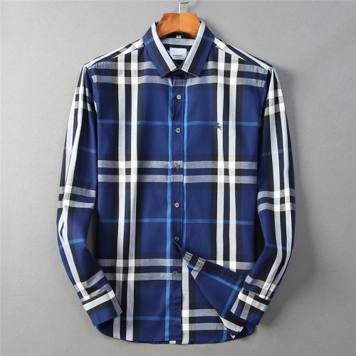 Burberry Shirts Long Sleeved For Men #552941 $40.00 USD, Wholesale Replica Burberry Shirts