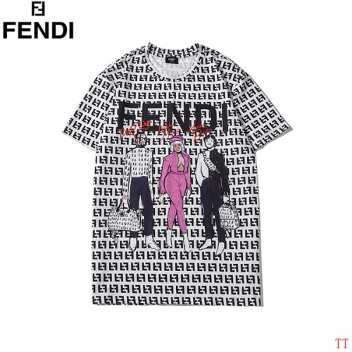 Fendi T-Shirts Short Sleeved For Men #553051 $27.00 USD, Wholesale Replica Fendi T-Shirts