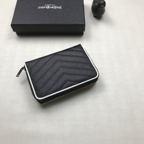 Replica Yves Saint Laurent YSL AAA Quality Wallets #553183 $45.00 USD for Wholesale