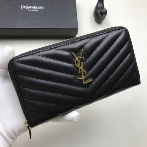 Yves Saint Laurent YSL AAA Quality Wallets #553184 $45.00 USD, Wholesale Replica Yves Saint Laurent AAA Wallets