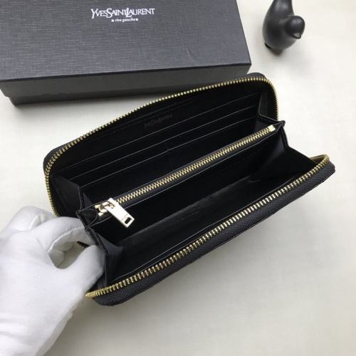 Replica Yves Saint Laurent YSL AAA Quality Wallets #553184 $45.00 USD for Wholesale