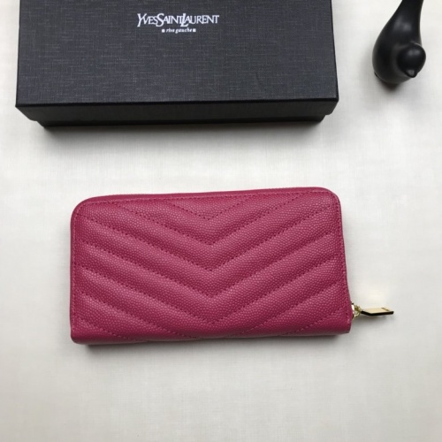 Replica Yves Saint Laurent YSL AAA Quality Wallets #553187 $45.00 USD for Wholesale