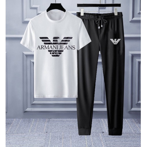 Armani Tracksuits Short Sleeved For Men #553225 $68.00 USD, Wholesale Replica Armani Tracksuits