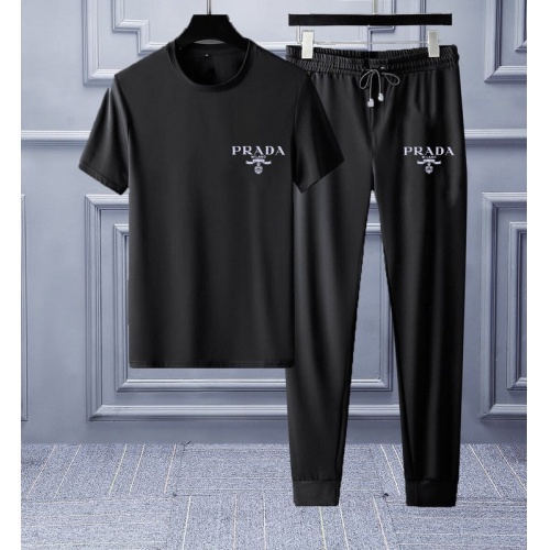 Prada Tracksuits Short Sleeved For Men #553232 $68.00 USD, Wholesale Replica Prada Tracksuits