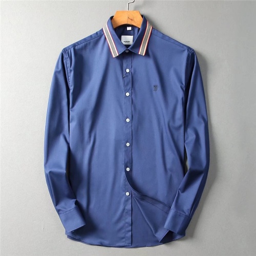 Burberry Shirts Long Sleeved For Men #553330 $40.00 USD, Wholesale Replica Burberry Shirts