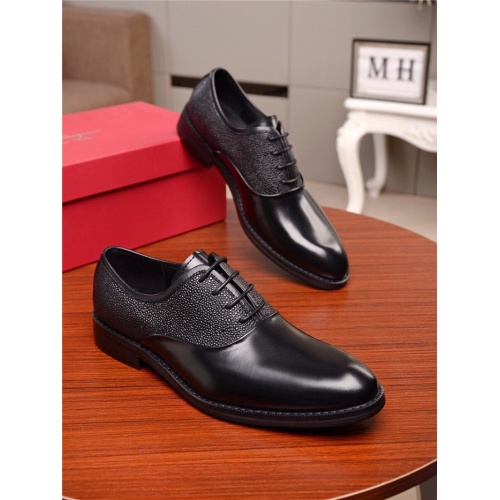 Salvatore Ferragamo Leather Shoes For Men #553472 $82.00 USD, Wholesale Replica Salvatore Ferragamo Leather Shoes