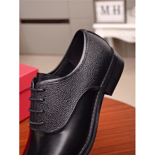 Replica Salvatore Ferragamo Leather Shoes For Men #553472 $82.00 USD for Wholesale