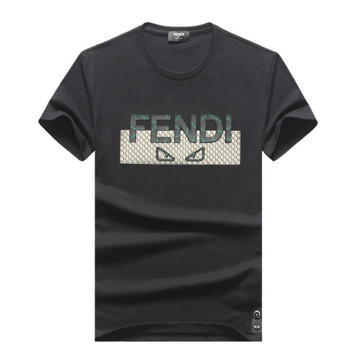 Fendi T-Shirts Short Sleeved For Men #555204 $26.00 USD, Wholesale Replica Fendi T-Shirts