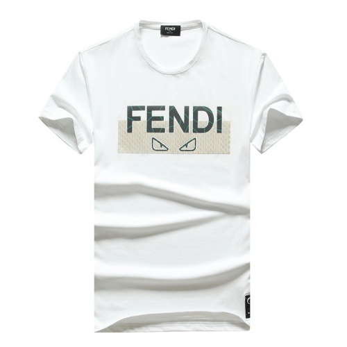 Fendi T-Shirts Short Sleeved For Men #555205 $26.00 USD, Wholesale Replica Fendi T-Shirts