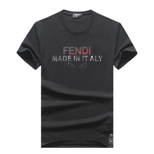 Fendi T-Shirts Short Sleeved For Men #555206 $26.00 USD, Wholesale Replica Fendi T-Shirts