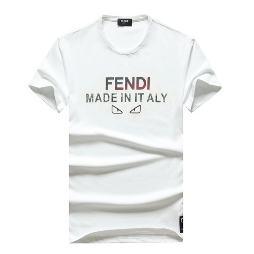Fendi T-Shirts Short Sleeved For Men #555207 $26.00 USD, Wholesale Replica Fendi T-Shirts