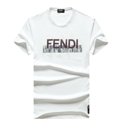 Fendi T-Shirts Short Sleeved For Men #555208 $26.00 USD, Wholesale Replica Fendi T-Shirts