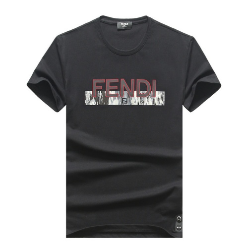 Fendi T-Shirts Short Sleeved For Men #555209 $26.00 USD, Wholesale Replica Fendi T-Shirts
