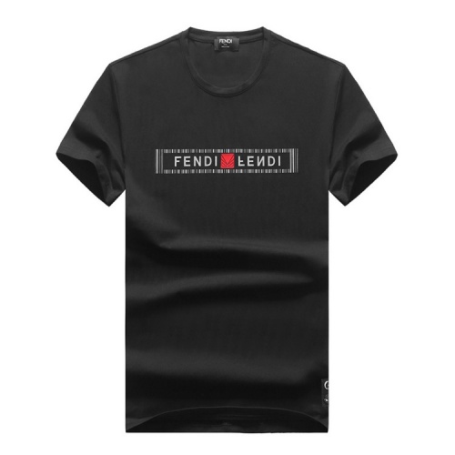 Fendi T-Shirts Short Sleeved For Men #555214 $26.00 USD, Wholesale Replica Fendi T-Shirts
