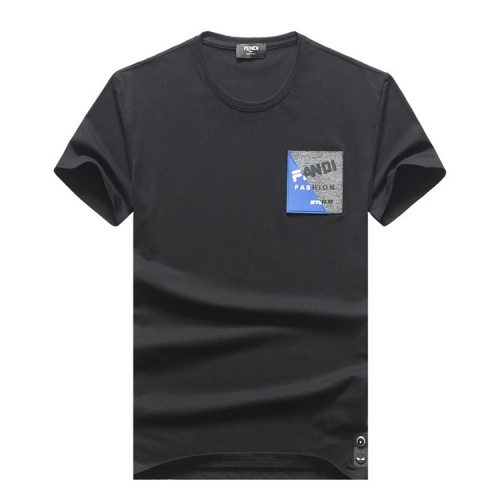 Fendi T-Shirts Short Sleeved For Men #555216 $26.00 USD, Wholesale Replica Fendi T-Shirts