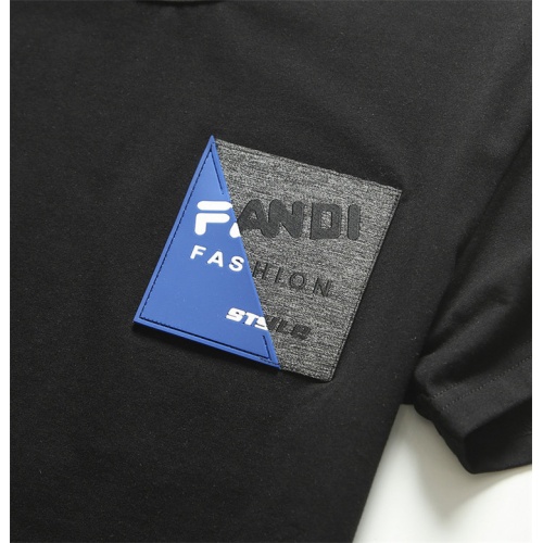 Replica Fendi T-Shirts Short Sleeved For Men #555216 $26.00 USD for Wholesale