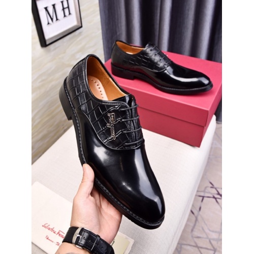 Salvatore Ferragamo Leather Shoes For Men #555637 $81.00 USD, Wholesale Replica Salvatore Ferragamo Leather Shoes