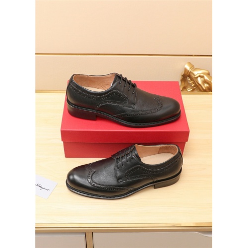 Salvatore Ferragamo Leather Shoes For Men #555661 $86.00 USD, Wholesale Replica Salvatore Ferragamo Leather Shoes